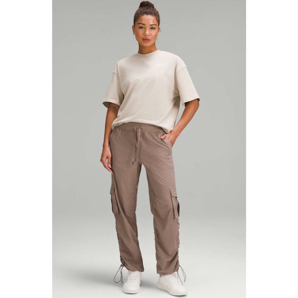 Lululemon Dance Studio Relaxed-Fit Mid-Rise Cargo Pant Taupetastic XL Athletic - Picture 2 of 12